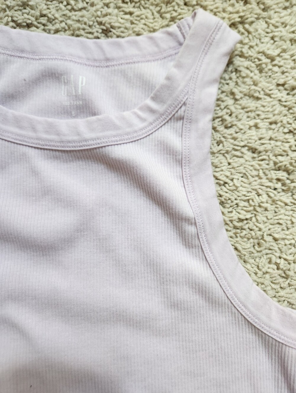 GAP Lavender Ribbed High-Neck Tank - Picture 3 of 8